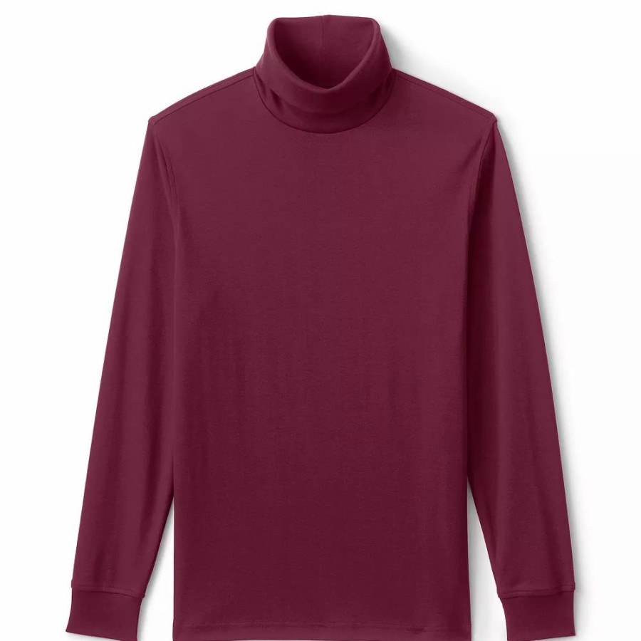 Tops * | Big & Tall Lands' End Super Soft Supima Turtleneck