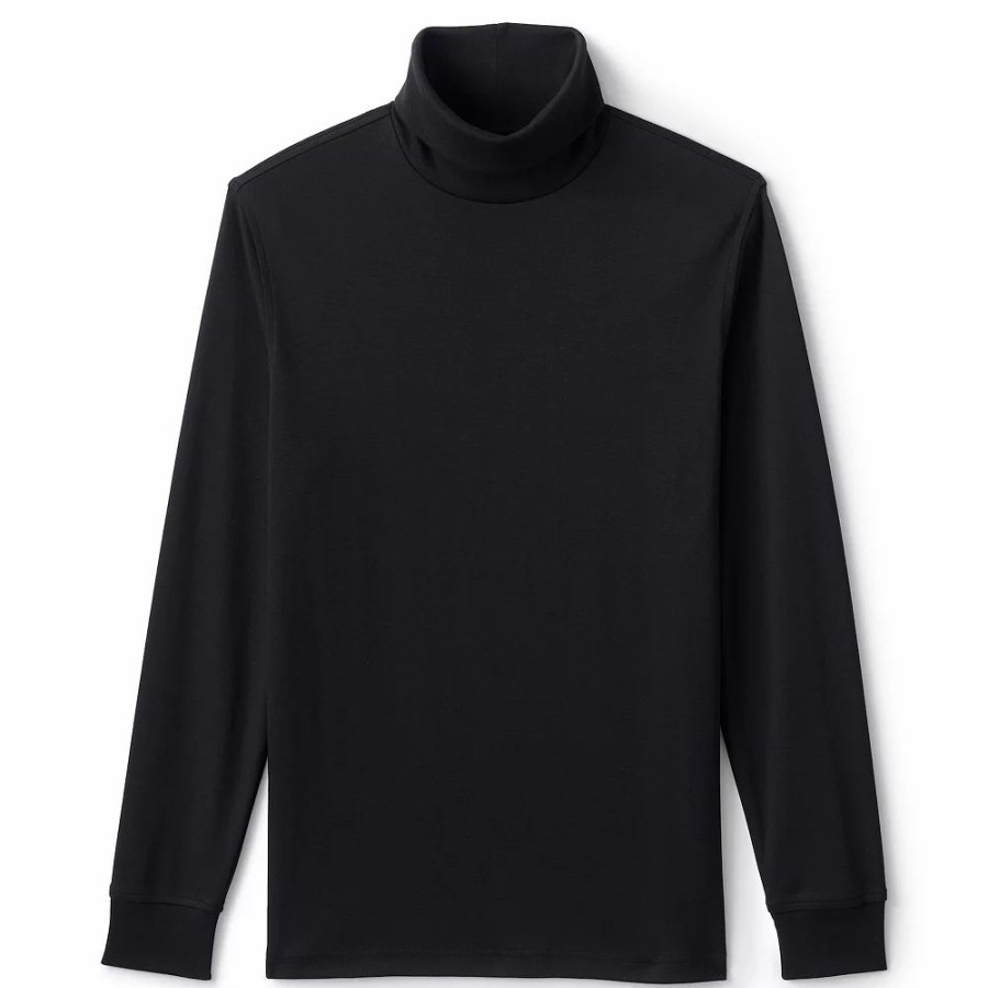 Tops * | Big & Tall Lands' End Super Soft Supima Turtleneck