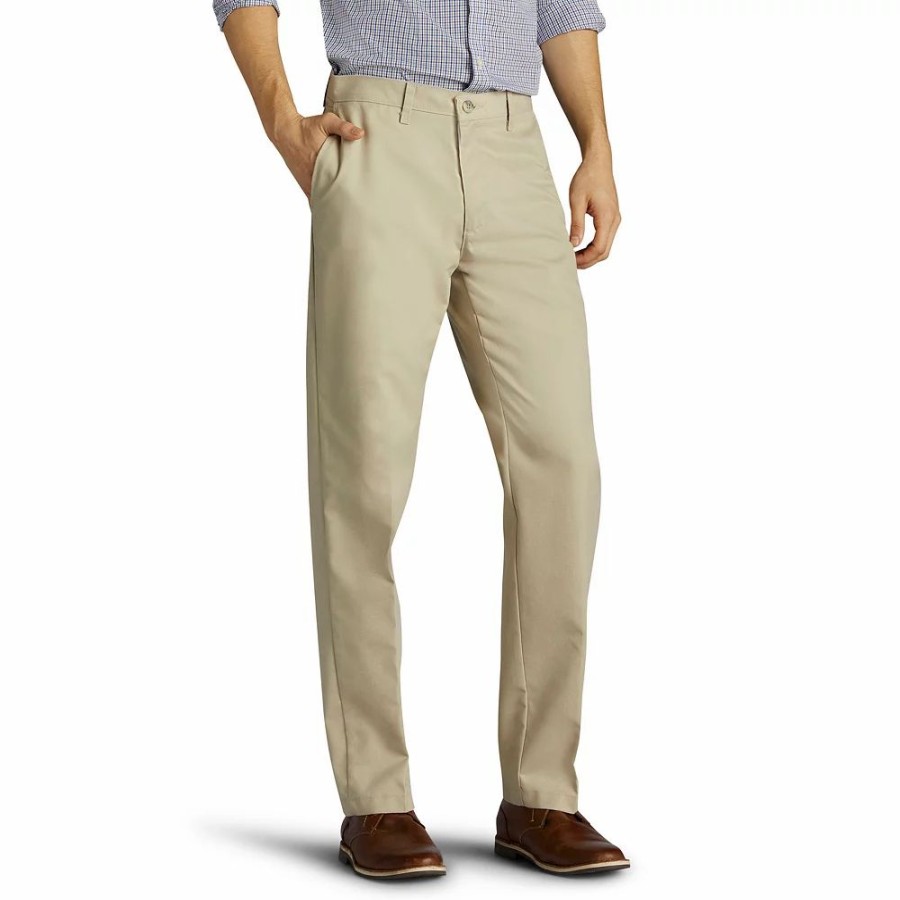 Bottoms * | Men'S Lee Total Freedom Relaxed-Fit Stain Resistant Pants