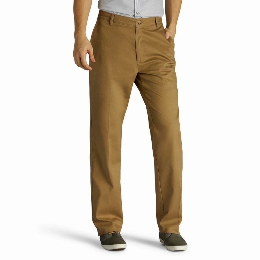 Bottoms * | Men'S Lee Total Freedom Relaxed-Fit Stain Resistant Pants