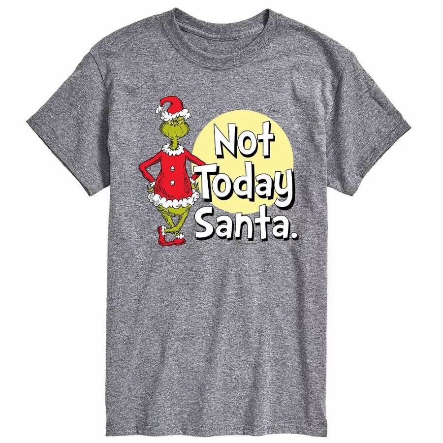 Tops * | Big & Tall Not Today Santa Tee