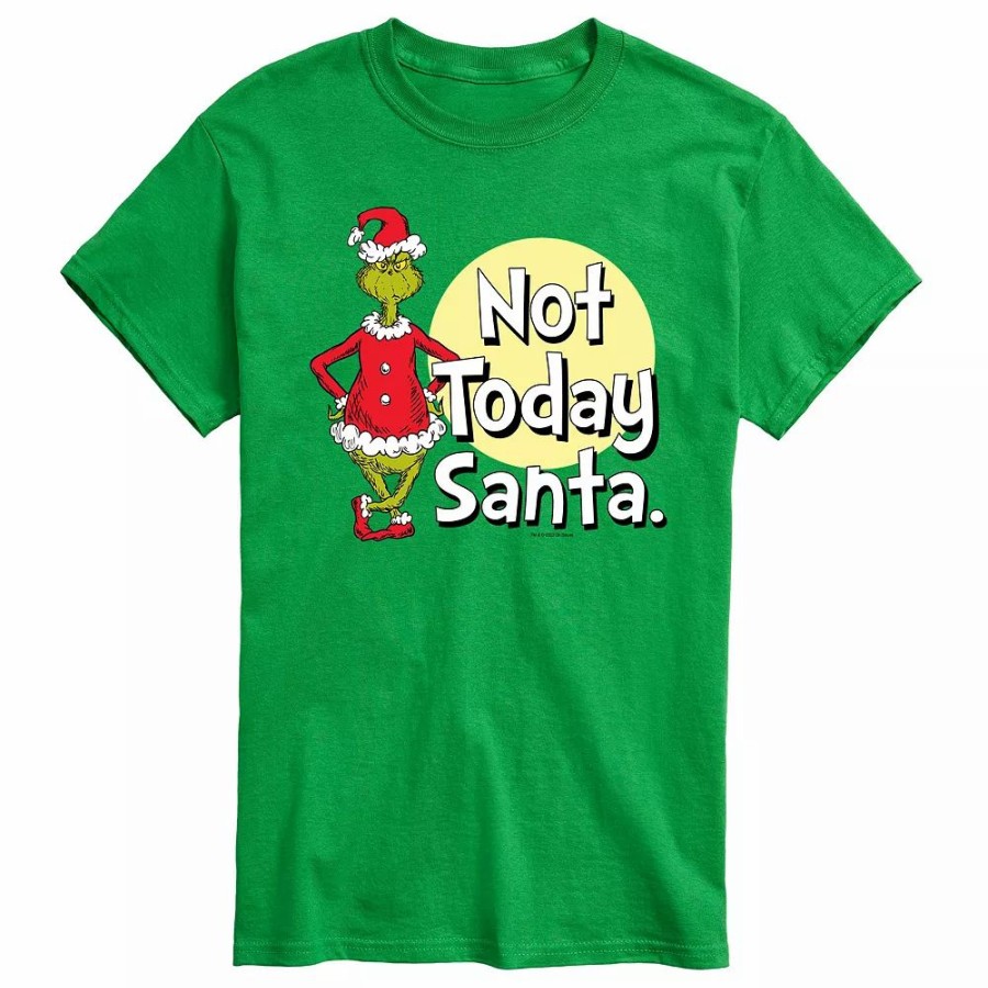 Tops * | Big & Tall Not Today Santa Tee