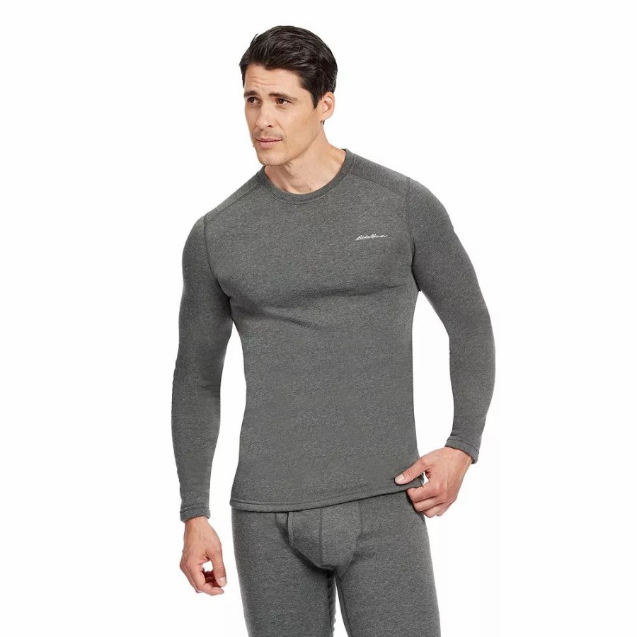 Underwear * | Men'S Eddie Bauer Heavyweight Base Layer Fleece Wool-Blend Top