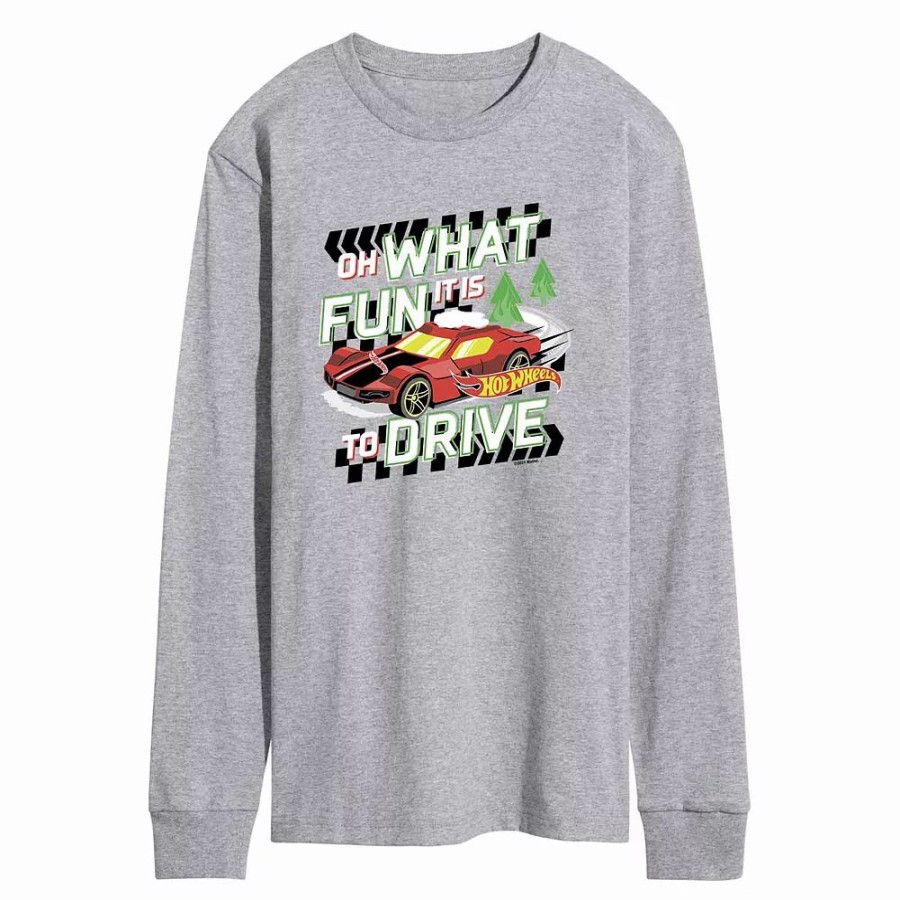 Tops * | Men'S Hot Wheels "Oh What Fun It Is To Drive" Tee