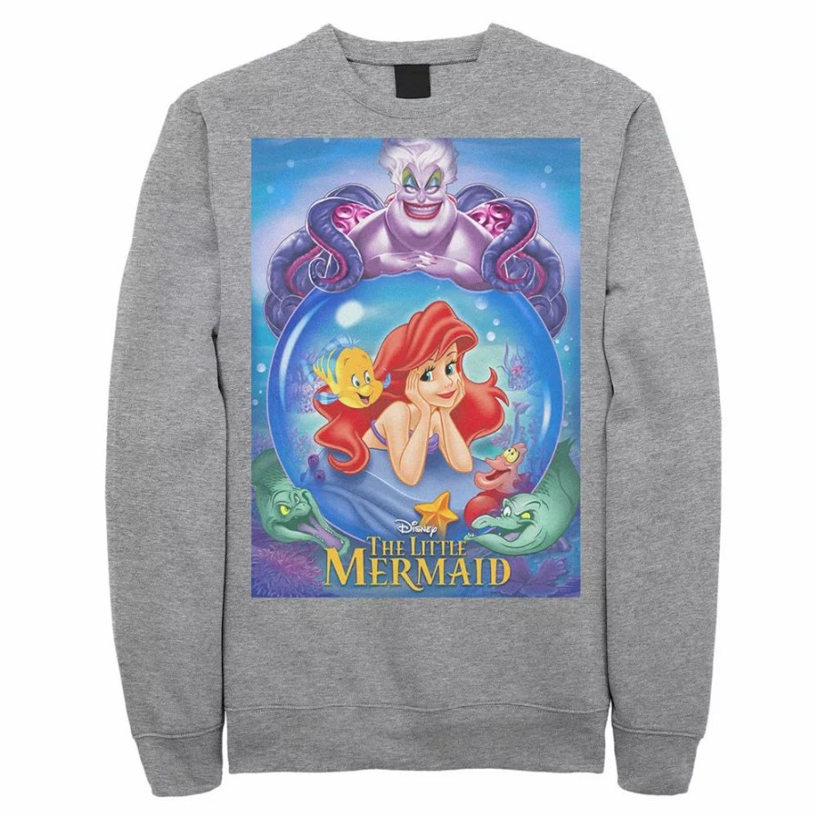 Tops * | Men'S Disney The Little Mermaid Ariel And Ursula Poster Sweatshirt