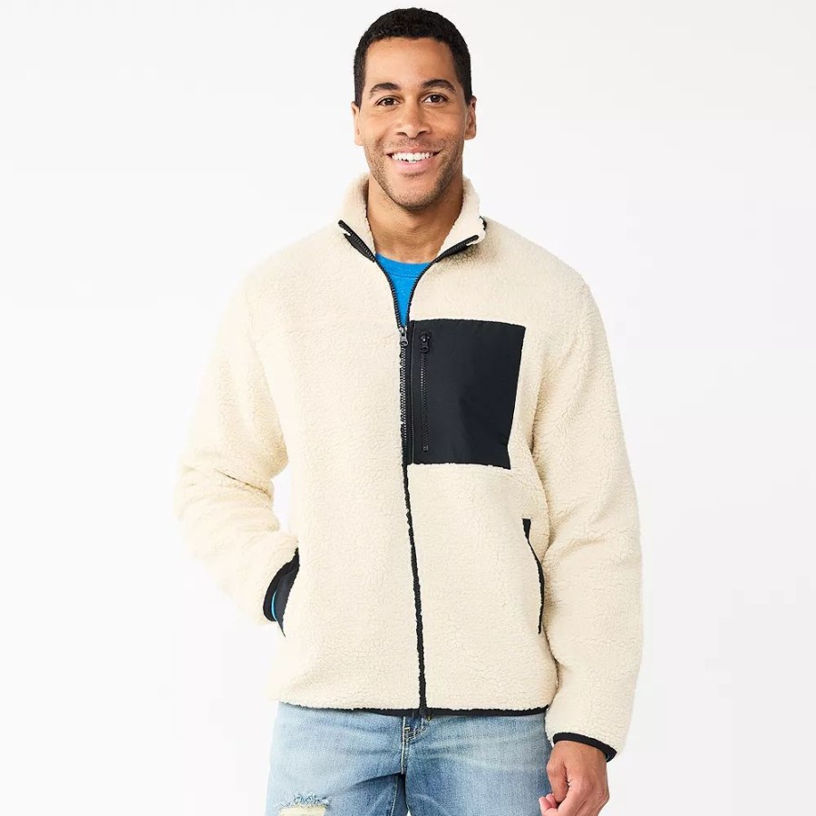 Tops * | Men'S Sonoma Goods For Life Grizzly Sherpa Jacket