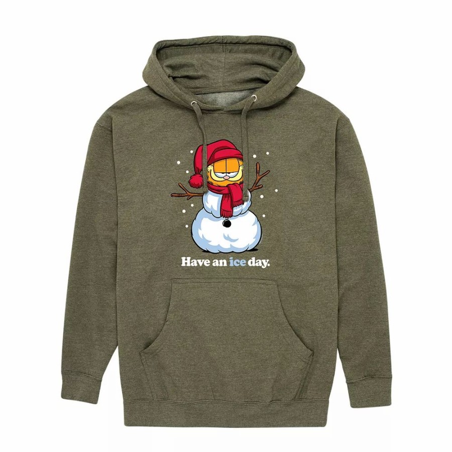 Tops * | Men'S Garfield Have An Ice Day Hoodie