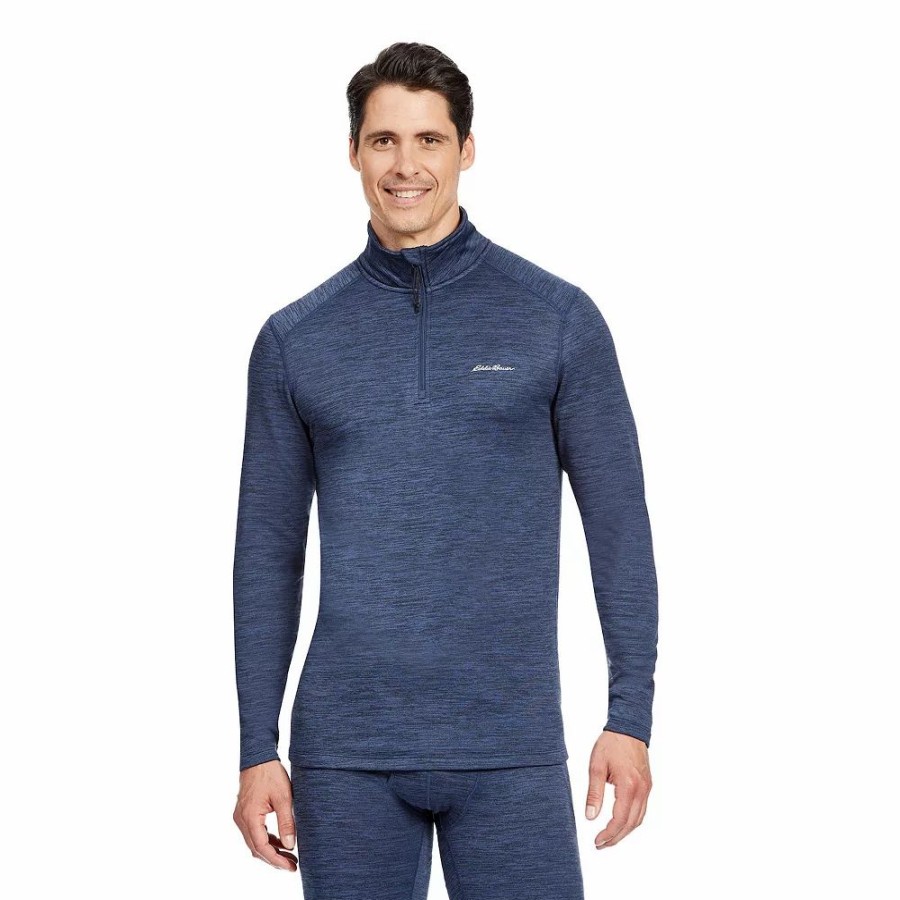 Underwear * | Men'S Eddie Bauer Baselayer Quarter-Zip Top