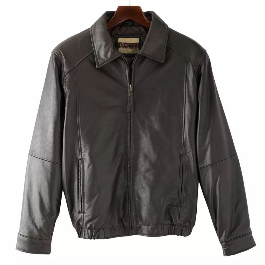 Outerwear * | Big & Tall Excelled Leather Bomber Jacket