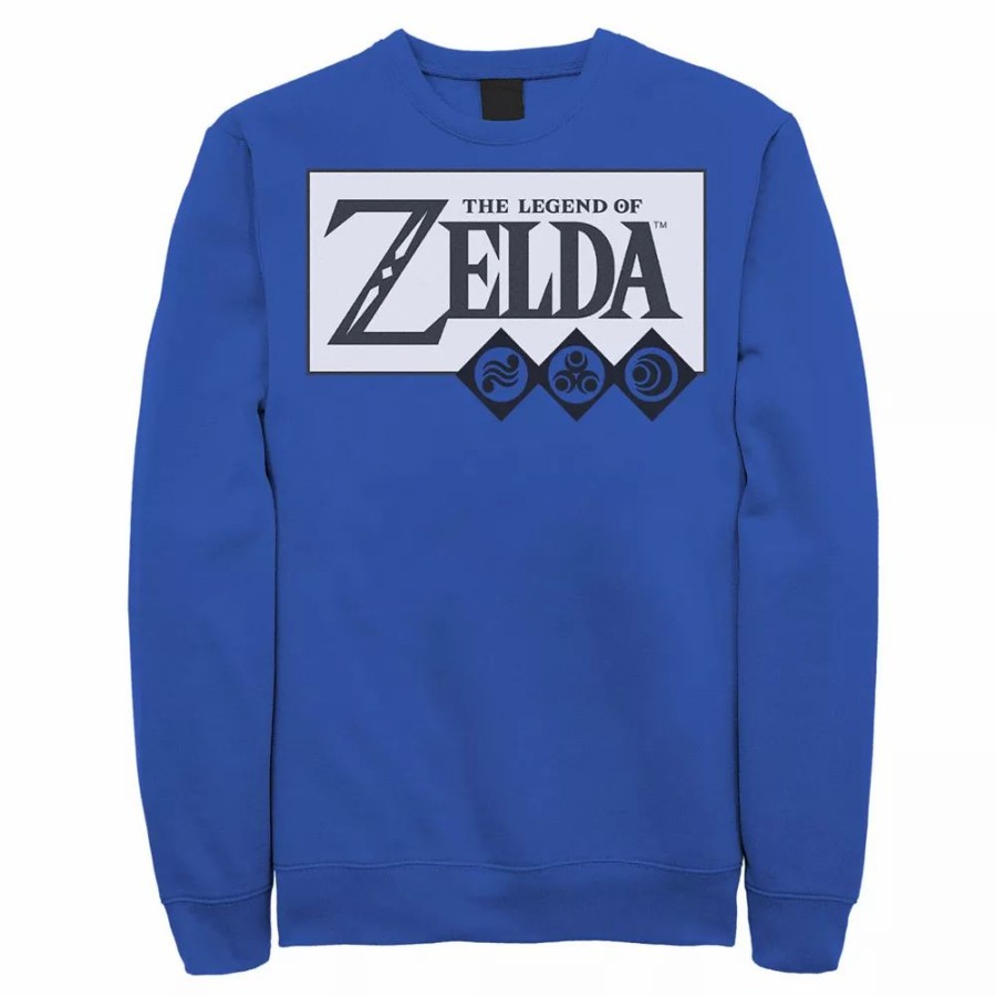 Tops * | Men'S The Legend Of Zelda Elements Logo Sweatshirt