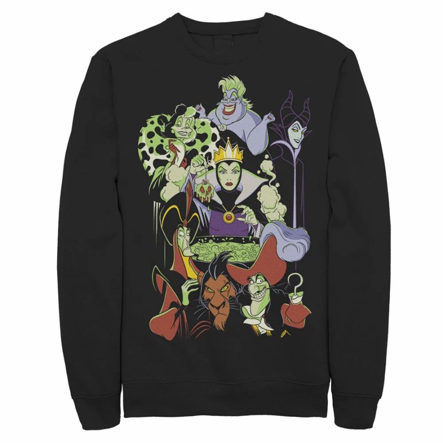 Tops * | Men'S Disney Villains Cauldron Group Shot Sweatshirt