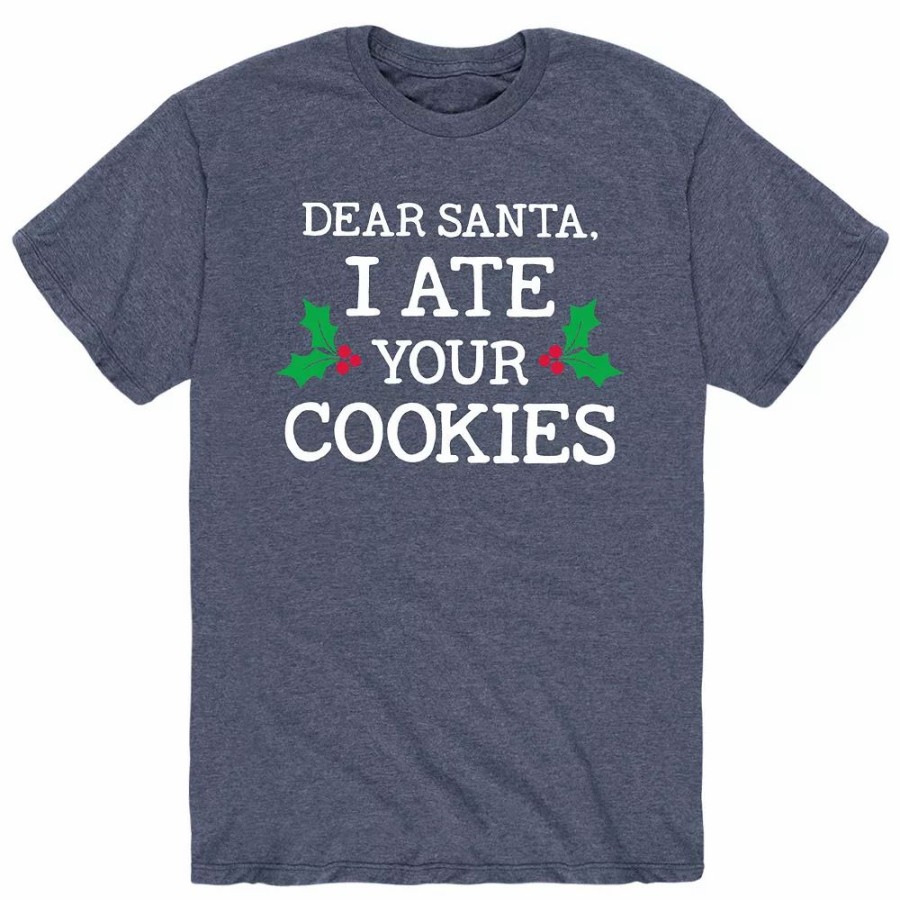 Tops * | Men'S Dear Santa I Ate Your Cookies Tee