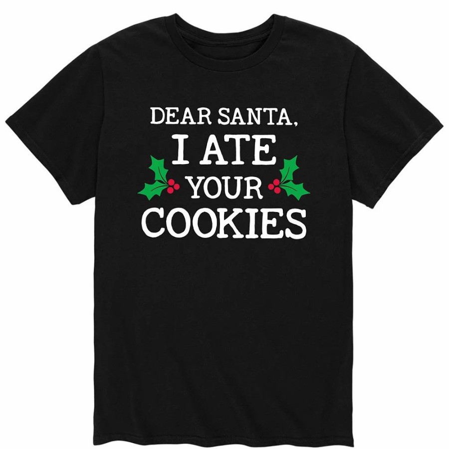 Tops * | Men'S Dear Santa I Ate Your Cookies Tee