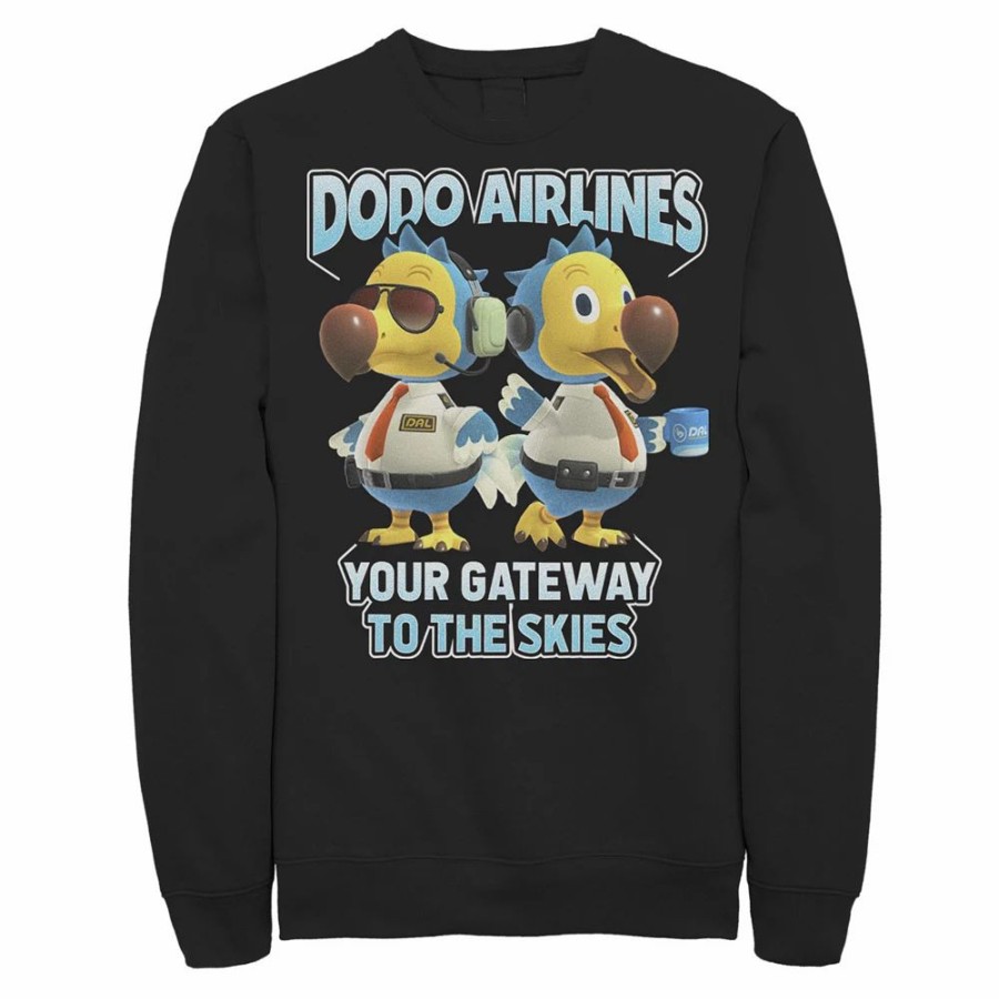 Tops * | Men'S Animal Crossing Dodo Airlines Your Gateway To The Skies Sweatshirt