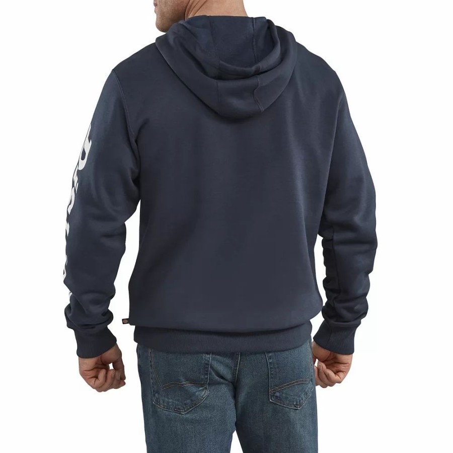 Outerwear * | Big & Tall Dickies Logo Fleece Hoodie