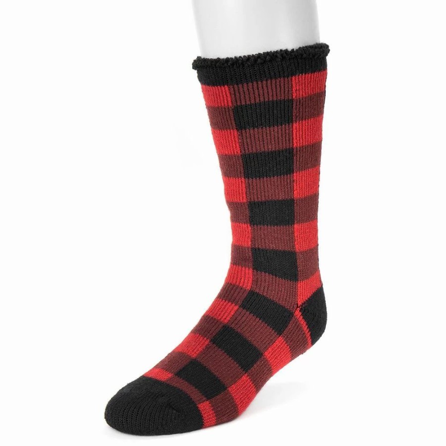 Socks & Hosiery * | Men'S Muk Luks Heat Retainers Solid Thermal Socks