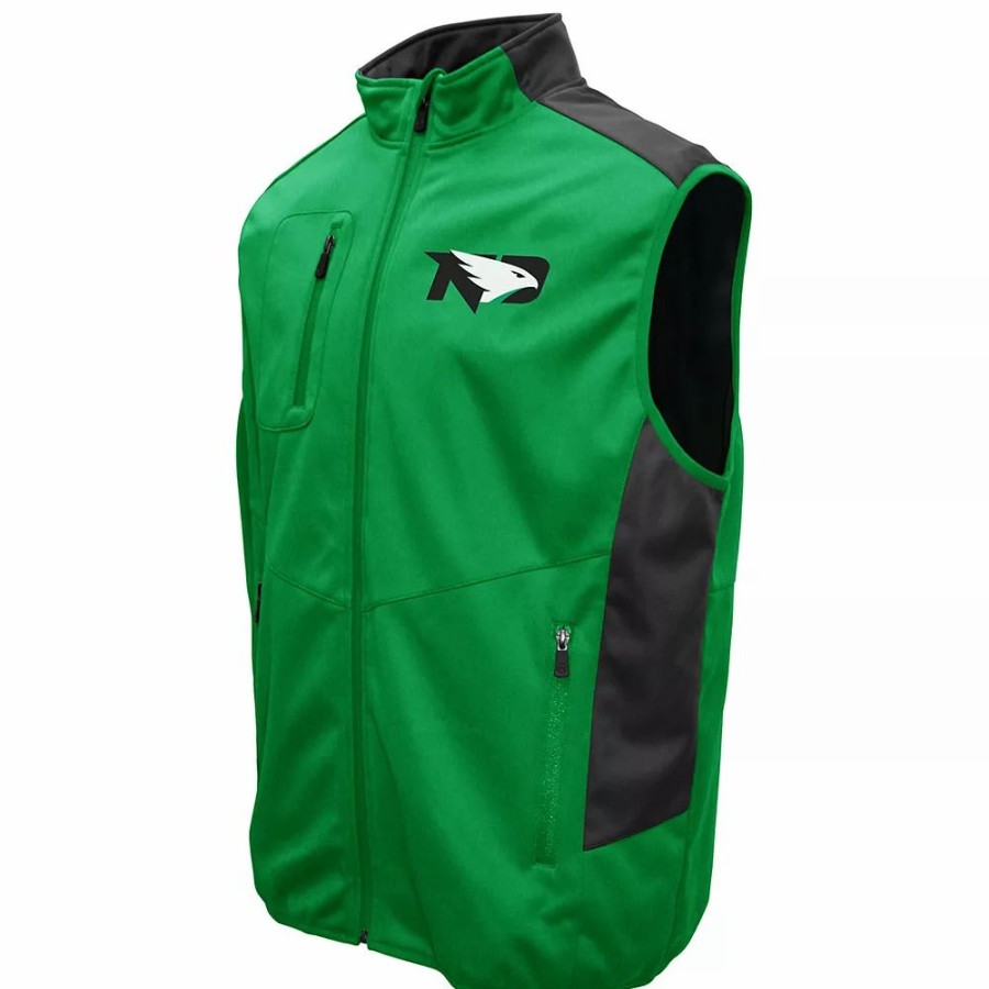 Outerwear * | Men'S Franchise Club North Dakota Fighting Hawks Peak Softshell Vest