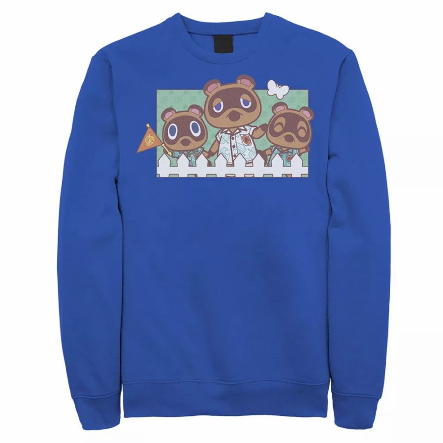 Tops * | Men'S Animal Crossing New Horizons Nook Family Portrait Sweatshirt