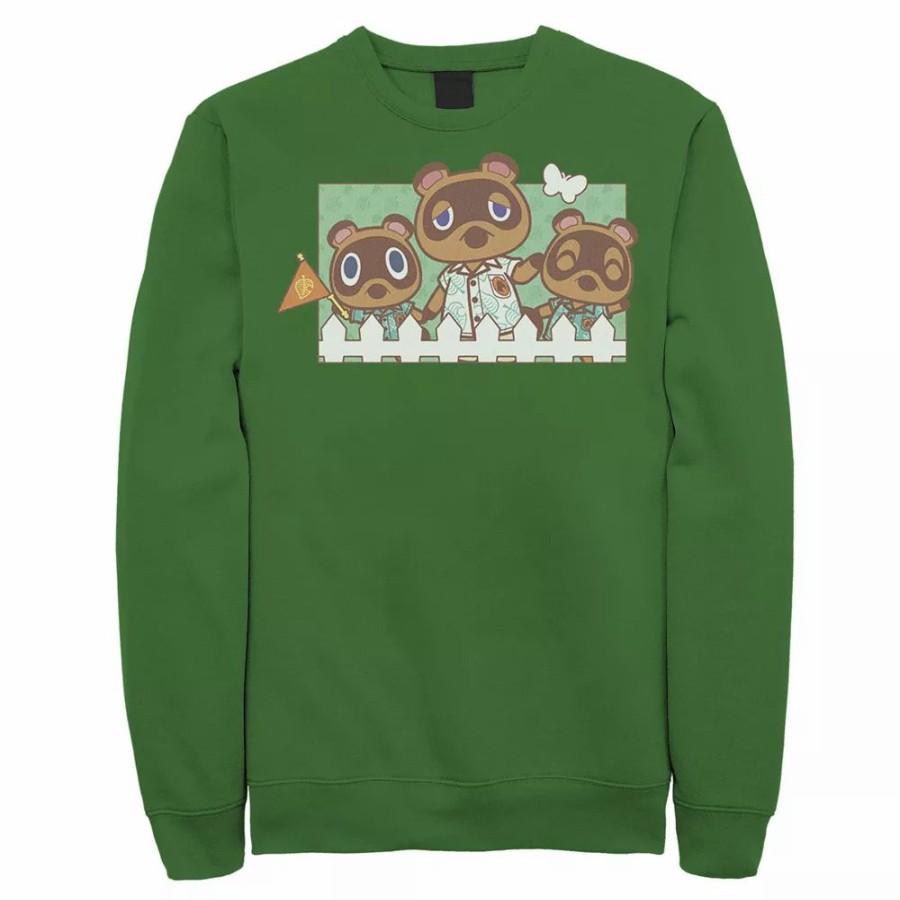 Tops * | Men'S Animal Crossing New Horizons Nook Family Portrait Sweatshirt