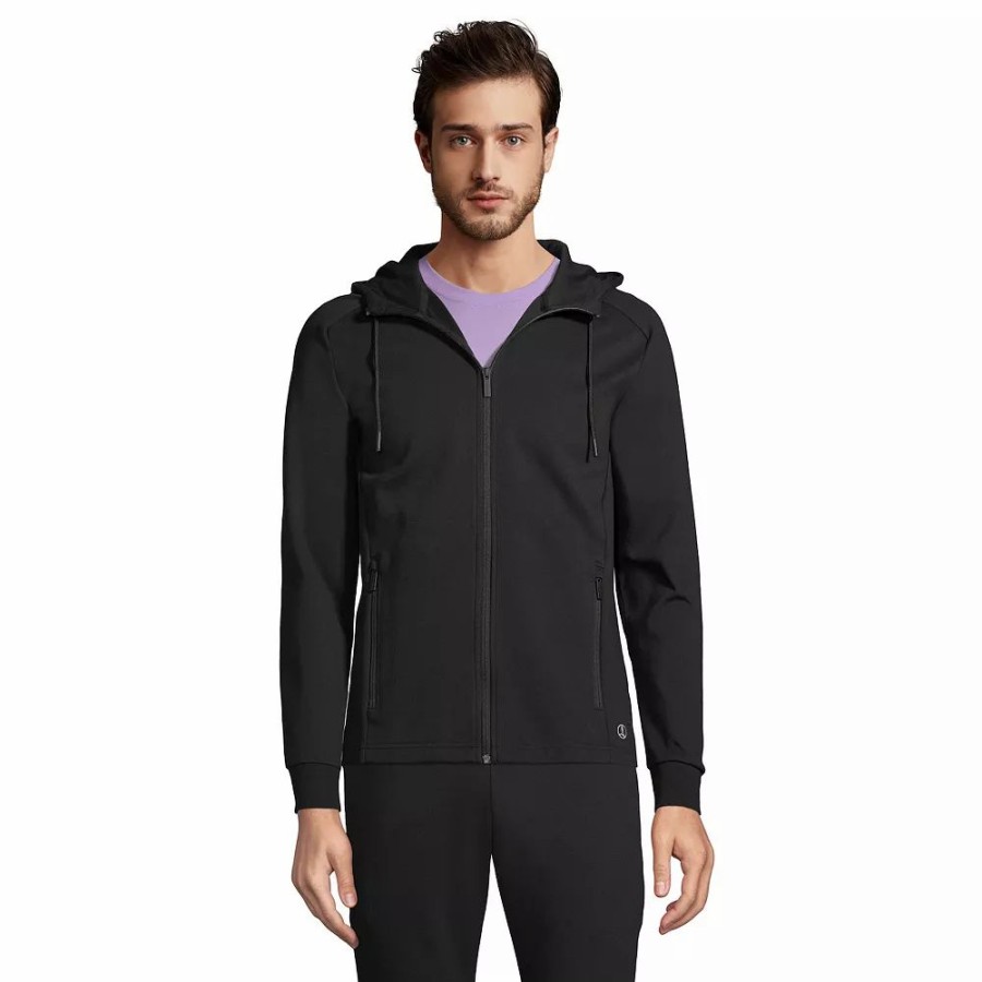 Tops * | Men'S Lands' End Performance Full-Zip Hoodie