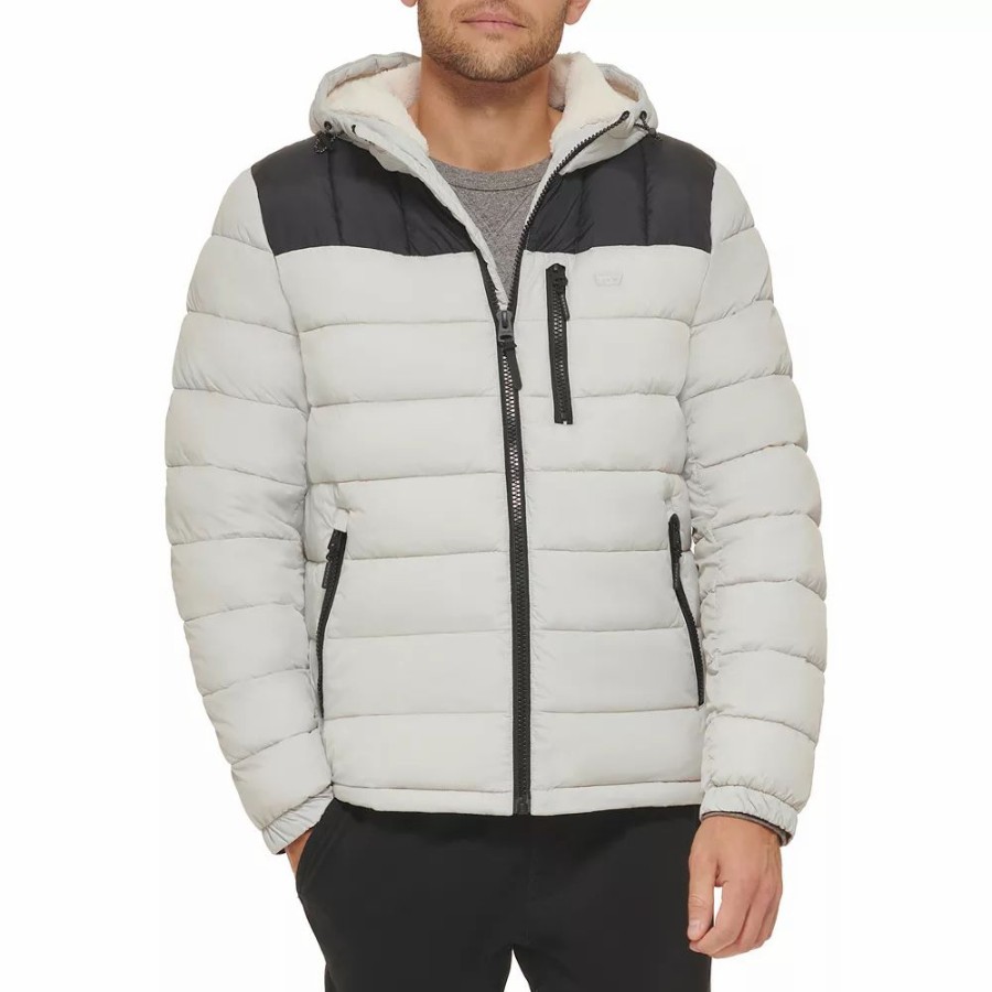 Outerwear * | Men'S Levi'S Hooded Puffer Jacket