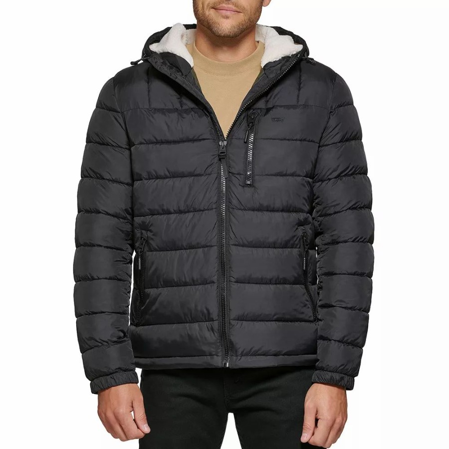 Outerwear * | Men'S Levi'S Hooded Puffer Jacket