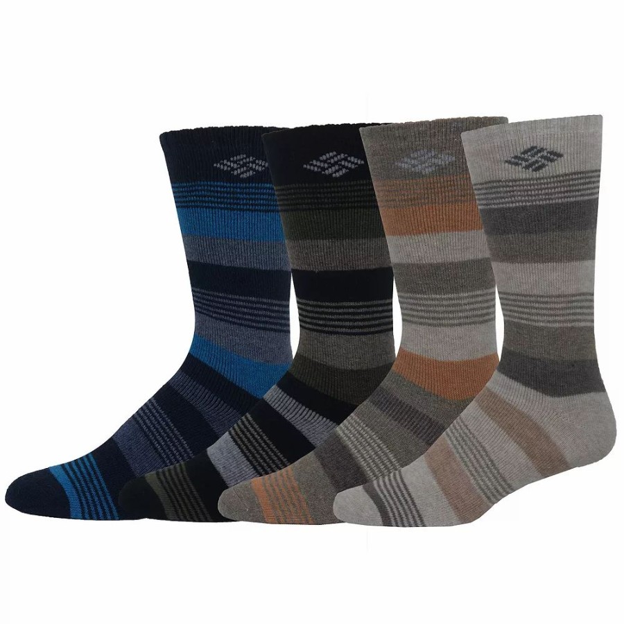 Socks & Hosiery * | Men'S Columbia 4-Pack Wool-Blend Socks