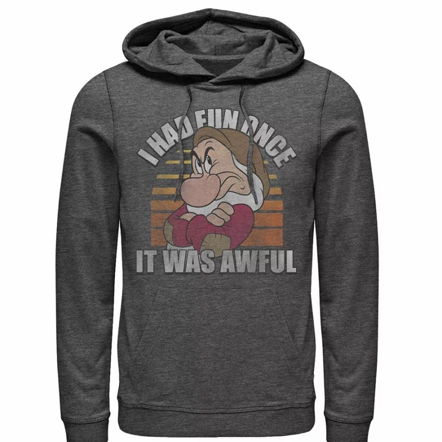 Tops * | Men'S Disney Snow White Grumpy I Had Fun Once It Was Awful Hoodie