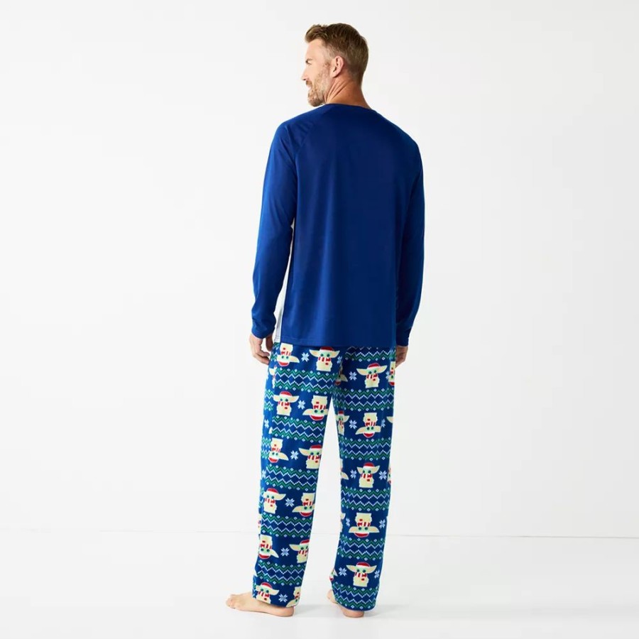 Sleepwear * | Men'S Jammies For Your Families Star Wars The Mandalorian Grogu Aka Baby Yoda Pajama Set