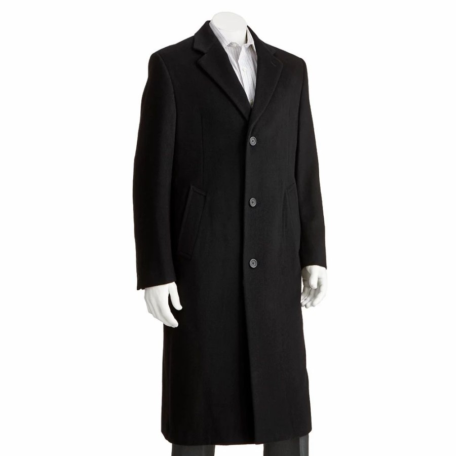 Outerwear * | Men'S Jean-Paul Germain Classic-Fit Sander 45-In. Wool-Blend Top Coat