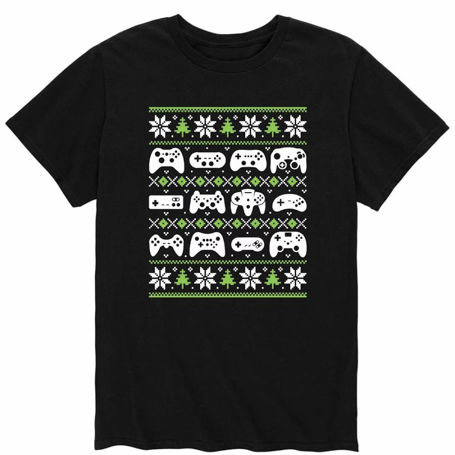 Tops * | Men'S Controller Ugly Sweater Tee