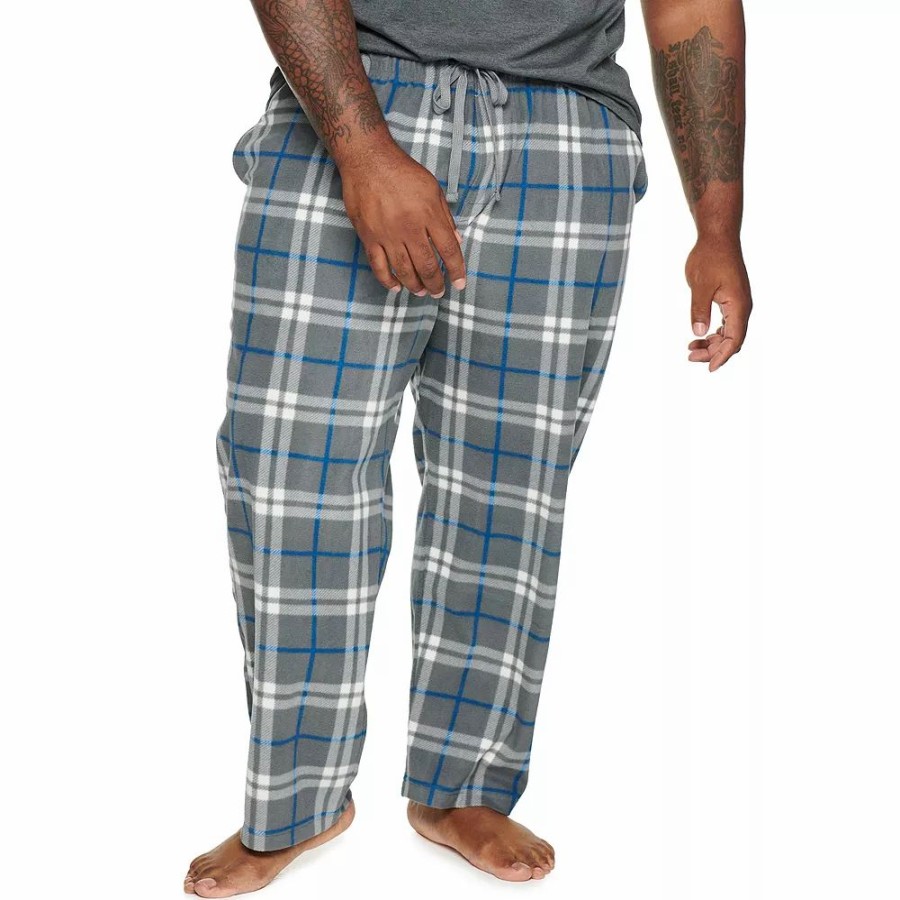 Sleepwear * | Big & Tall Sonoma Goods For Life Microfleece Sleep Pants