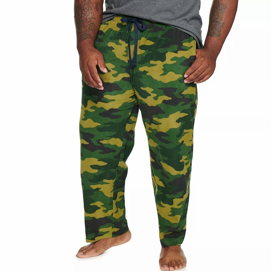 Sleepwear * | Big & Tall Sonoma Goods For Life Microfleece Sleep Pants