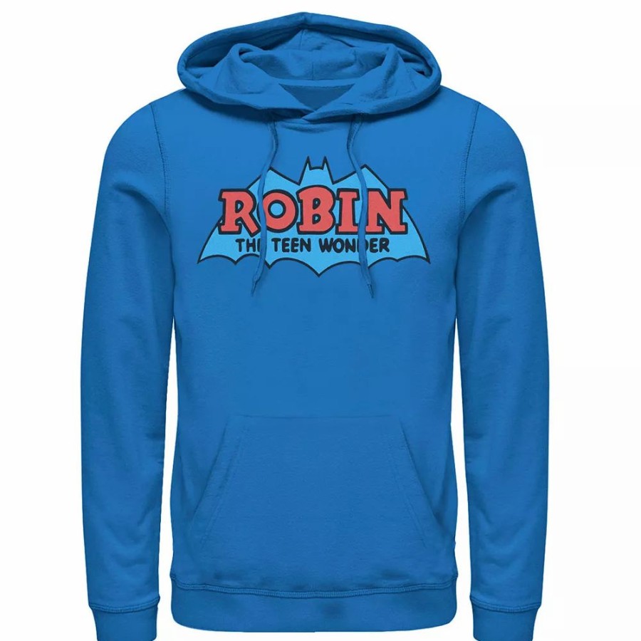 Tops * | Men'S Dc Comics Robin The Teen Wonder Classic Logo Hoodie