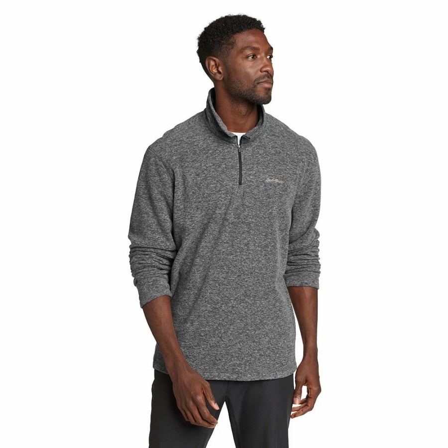 Tops * | Men'S Eddie Bauer Venture Fleece Quarter Zip Pullover