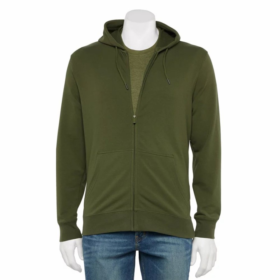 Tops * | Men'S Caliville Cotton Stretch Full-Zip Hoodie