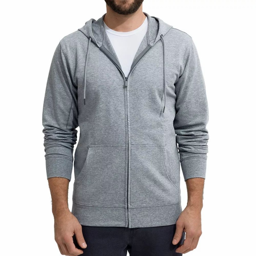 Tops * | Men'S Caliville Cotton Stretch Full-Zip Hoodie