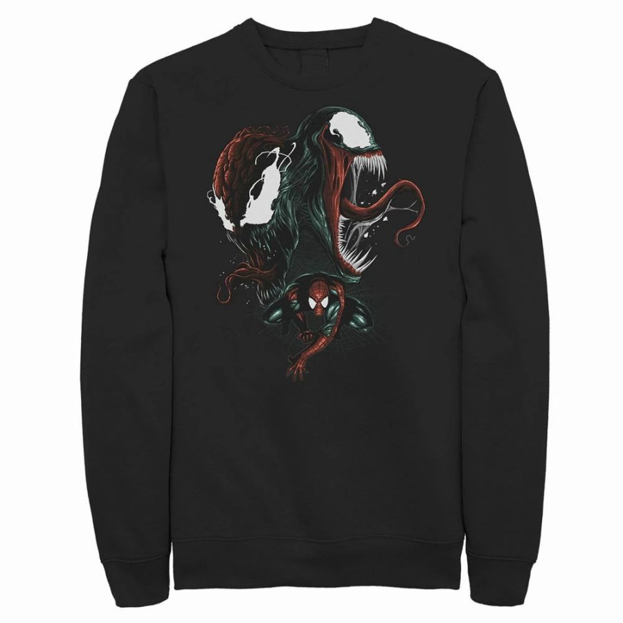 Tops * | Big & Tall Marvel Spider-Man And Venom Bad Conscience Sweatshirt