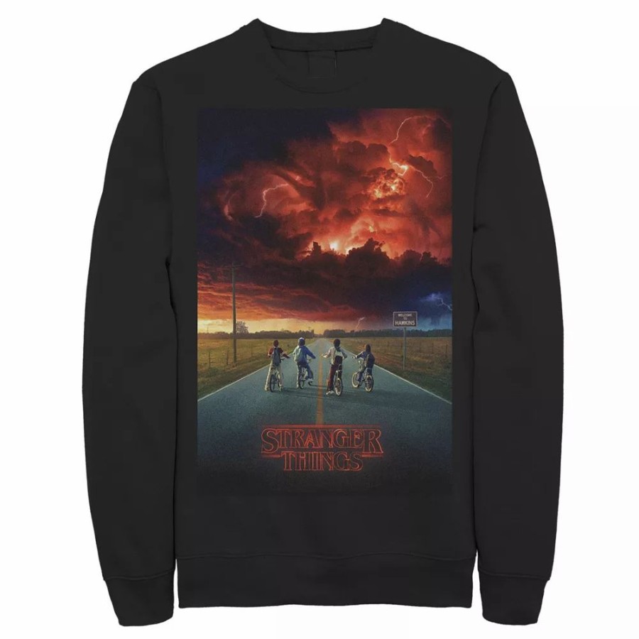 Tops * | Men'S Netflix Stranger Things Demogorgon Cloud Poster Sweatshirt