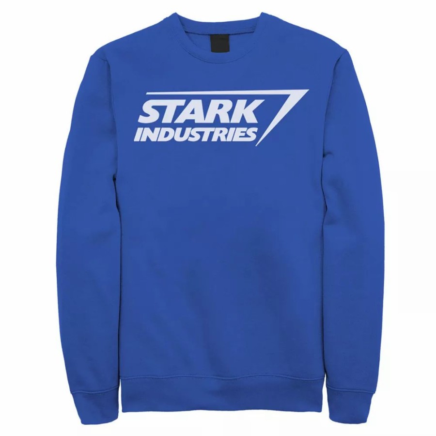 Tops * | Men'S Marvel Iron Man Stark Industries Logo Sweatshirt