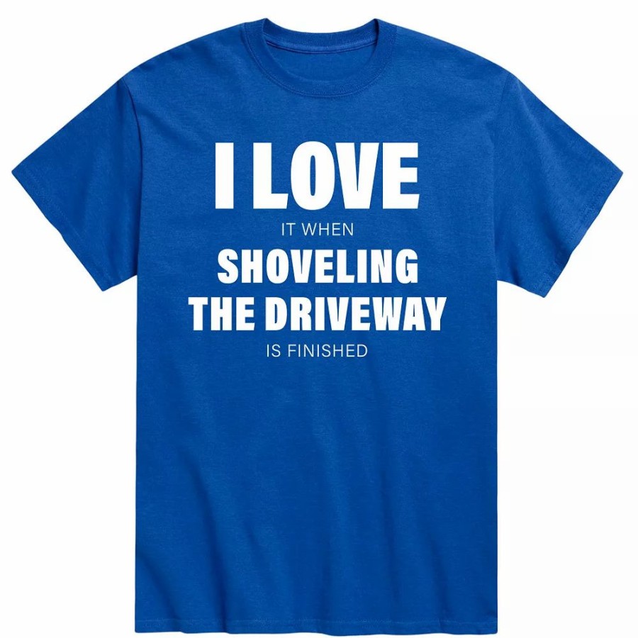 Tops * | Men'S Love Shoveling The Driveway Tee