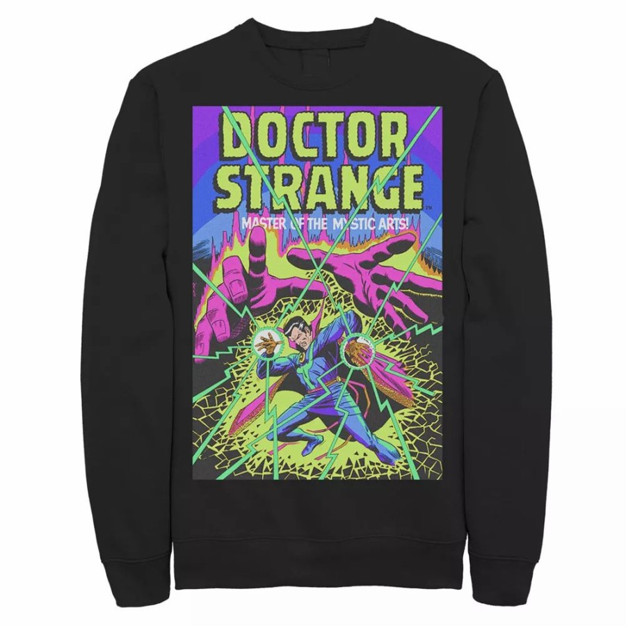 Tops * | Men'S Marvel Doctor Strange Mystic Arts Neon Sweatshirt