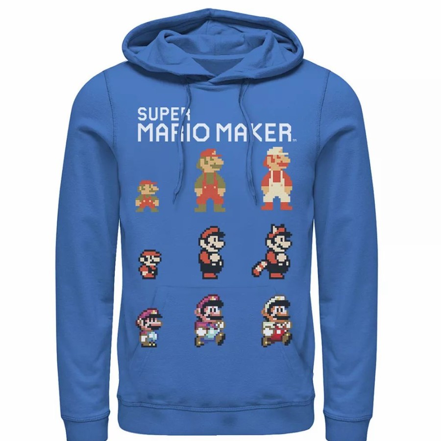 Tops * | Men'S Nintendo Mario Character Evolution Hoodie