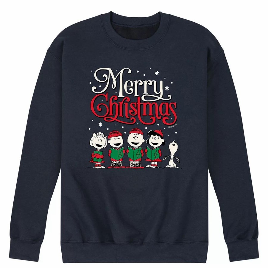 Tops * | Men'S Peanuts Caroling Sweatshirt