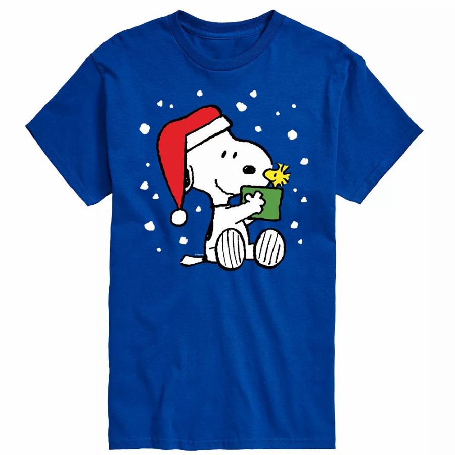 Tops * | Men'S Peanuts Snoopy Present Tee