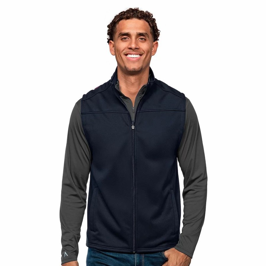 Outerwear * | Men'S Antigua Course Vest