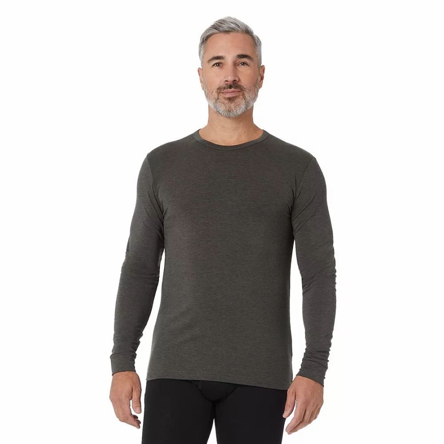 Tops * | Men'S Heatkeep Basic Lightweight Knit Crewneck Tee