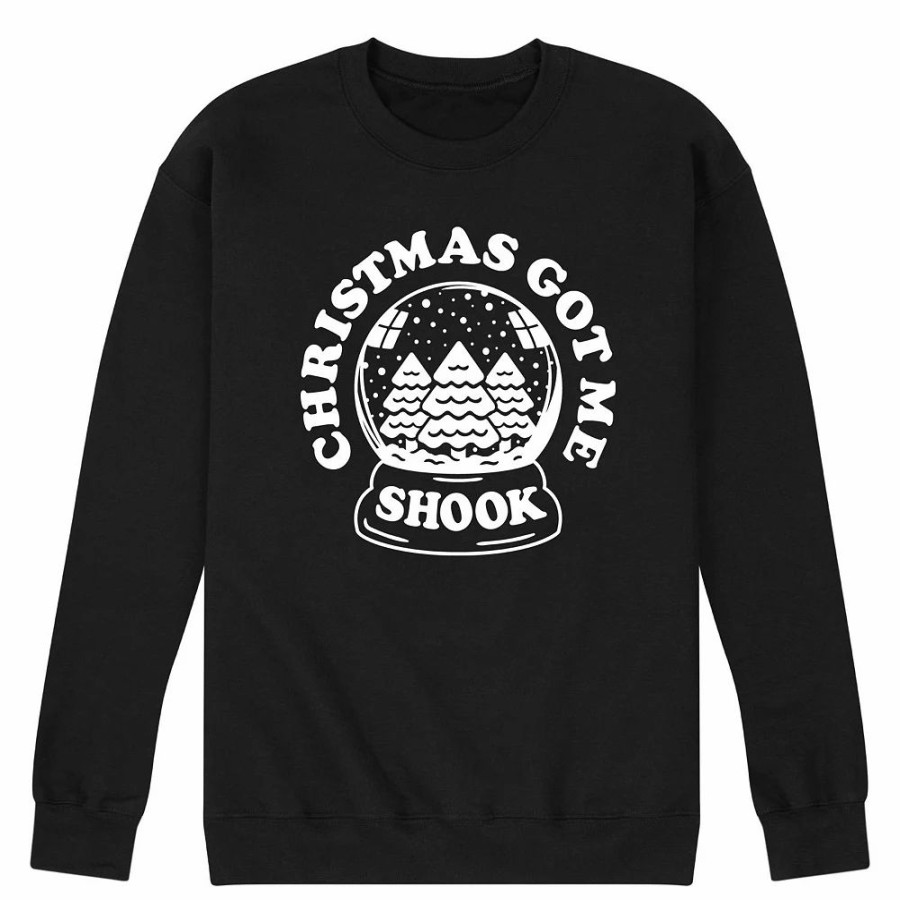 Tops * | Men'S Christmas Got Me Shook Sweatshirt