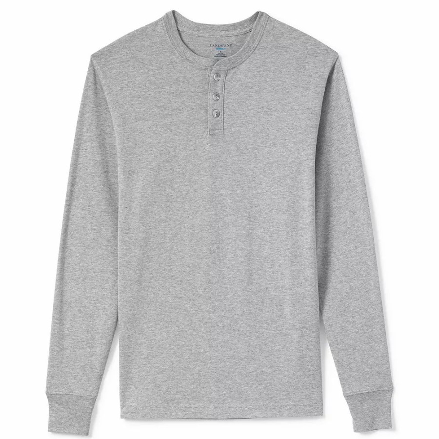 Tops * | Big & Tall Lands' End Super-T Henley