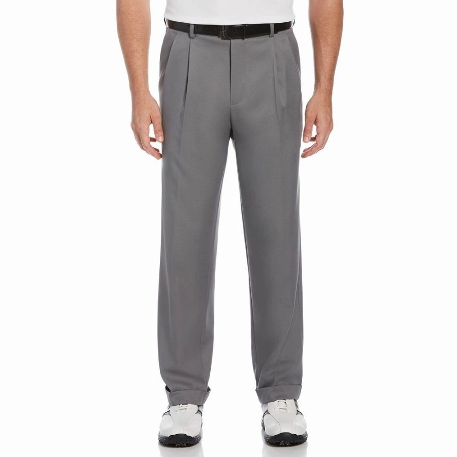 Bottoms * | Men'S Grand Slam Classic-Fit Driflow Double-Pleated Expandable Waistband Performance Golf Pants